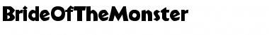 BrideOfTheMonster Regular Font