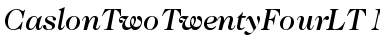ITC Caslon 224 LT Medium Italic Font