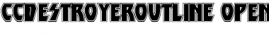 Download CCDestroyerOutline Font