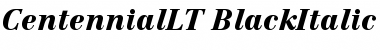 Linotype Centennial LT 96 Black Italic Font
