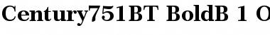 Century 751 Bold Font