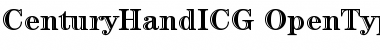 CenturyHandICG Regular Font