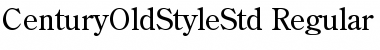 Century Old Style Std Regular Font