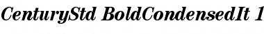 ITC Century Std Bold Condensed Italic Font