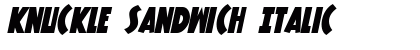 Knuckle Sandwich Italic Font Knuckle Sandwich Italic Font Preview