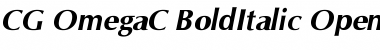 CG-OmegaC Bold Italic Font