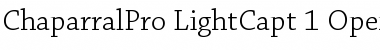 Chaparral Pro Light Caption Font