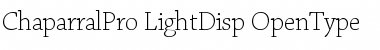 Chaparral Pro Light Display Font