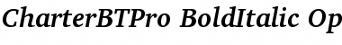 Charter BT Pro Bold Italic