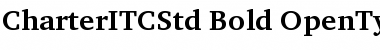 Charter ITC Std Bold Font