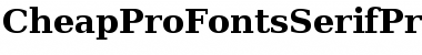CheapProFonts Serif Pro Bold