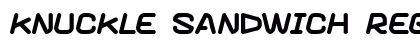 Knuckle sandwich Regular Font Knuckle sandwich Regular Font Preview