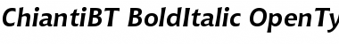 Bitstream Chianti Bold Italic Font