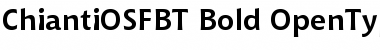 Bitstream Chianti Bold OSF Font