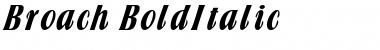 Broach BoldItalic Font