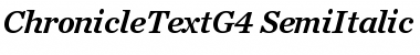 Chronicle Text G4 Semibold Italic Font
