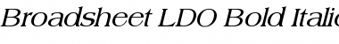 Broadsheet LDO Bold Italic