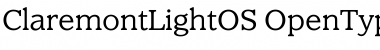 ClaremontLightOS Regular Font