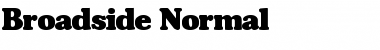 Broadside Normal Font