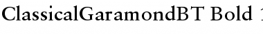 Classical Garamond Font