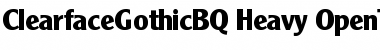 Clearface Gothic BQ Regular Font