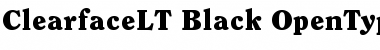 ITC Clearface LT Black Font