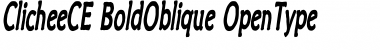 ClicheeCE BoldOblique Font
