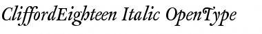 CliffordEighteen Italic