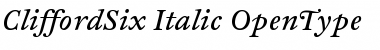 CliffordSix Italic