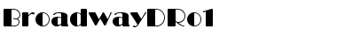 BroadwayDRo1 Regular Font