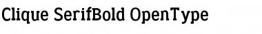 Clique-Serif Bold Font