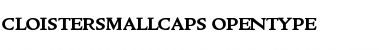Cloister SmallCaps Font