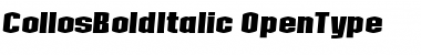 Collos BoldItalic Font