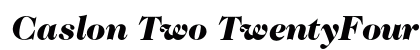 Caslon Two TwentyFour BQ Regular Preview
