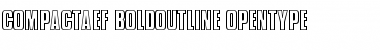 CompactaEF BoldOutline Font