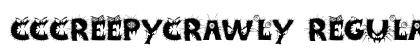 CCCreepyCrawly Regular preview CCCreepyCrawly Regular preview