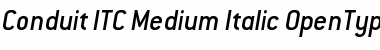 Conduit ITC Medium Italic