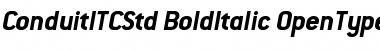 ConduitITCStd BoldItalic Font