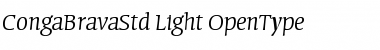 Conga Brava Std Light Font