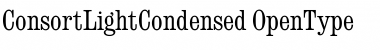 ConsortLightCondensed Regular Font