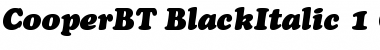 Bitstream Cooper Black Italic Font