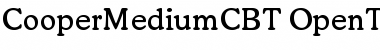 CooperMediumC BT Regular Font