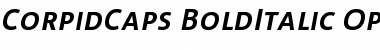 Corpid Caps Bold Italic Font