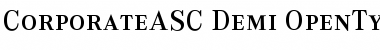CorporateASC Font