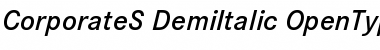 CorporateS DemiItalic Font