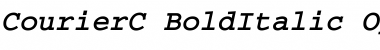 CourierC Bold Italic Font