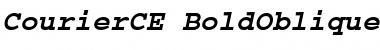 Courier CE Bold Oblique Font