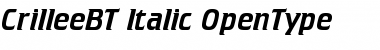 Crillee Italic Font