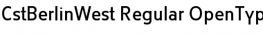 CstBerlinWest Regular Font