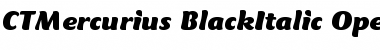 CT Mercurius Black Italic Font